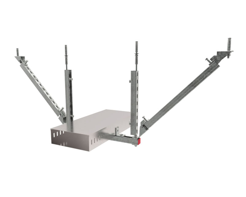 電纜橋架側向抗震支架